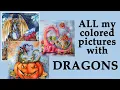 All my colored pictures with DRAGONS with Alena