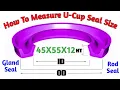 How To Measure U-Cup Seal Size Rod Seal Hydraulic Cylinder Seal Types