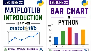 Lecture 22 23 Python Matplotlib and bar chart GIS Geomatics engineering AI