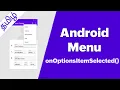 Android Menu onOptionsItemSelected Android Tutorial for Beginners Tamil