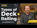 Types of Deck Railing and Styles DW Elite Decks