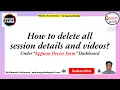 8 appium-device-farm - How to delete all session details and s