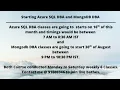 Starting Azure SQL DBA and PostgreSQL DBA classes