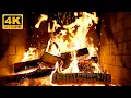 🔥 Open haard in knusse blokhut met zacht vuur en knisperende houtkloven (Fireplace 4K)
