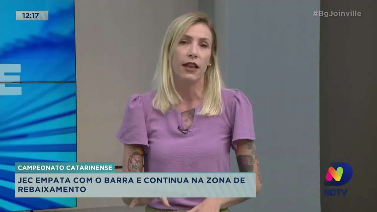 Campeonato Catarinense: JEC empata com o Barra e continua na zona de rebaixamento