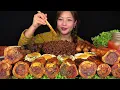 SPICY GRILLED BONE MARROW🔥OILY SAPUMICHA😱WITH SPICY BLACK BEAN NOODLES🌶️ | NEPALI MUKBANG | BIG BITE