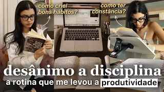 DE DESANIMADA A DISCIPLINADA [a rotina SIMPLES que me levou a produtividade]