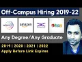 Wipro Amazon DXC Zoho Off-Campus Hiring Batch 2019 2020 2021 2022 Any