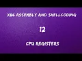x86 Assembly and Shellcoding - 12 CPU Registers