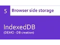 IndexedDB - DB creation DEMO