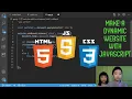 How to Make a Dynamic Website with JavaScript using HTML CSS and JavaScript