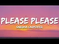 Download Lagu Sabrina Carpenter - Please Please Please (Lyrics)