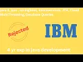 IBM Interview Questions IBM java Interview Questions
