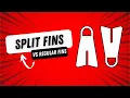 What are split fins and WHY do divers use them