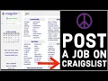 How to Post a Job on Craigslist Publish a Job on Craigslist on PC 2024