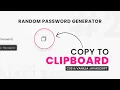 Javascript Copy to Clipboard How to Copy Text to Clipboard using CSS Javascript