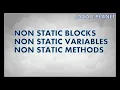 non static variables non static method non static block java e planet