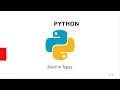 Build in Types in Python - Tamil