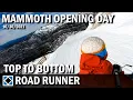 Mammoth Snowboarding on the Opening Day 2021 Top to Bottom ROAD RUNNER Intermediate Level