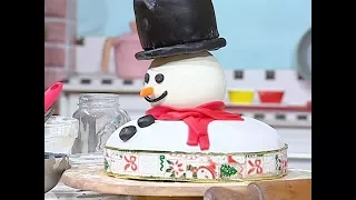 تورته الكريسماس البسيطه من الشيف غفران كيالي حلقه هيك نطبخ 