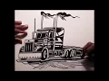 DRAWING TRUCKS Peterbilt 379 Custom Flatbed