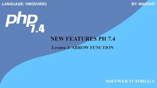 Arrow function PHP 7 4