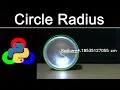 Circle Detection and Radius Calculation using Python OpenCV