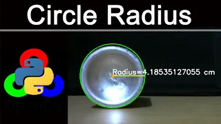 Circle Detection and Radius Calculation using Python OpenCV