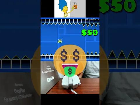 $1,000 Marge Kept The Lisas In Locked Portal in Geometry Dash! #shorts