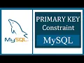 Primary Key Constraint in MySQL