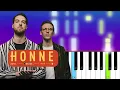 HONNE - by my side (Piano tutorial)