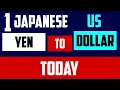 YEN TO USD Dollar Rates TODAY 20 MAY 2024