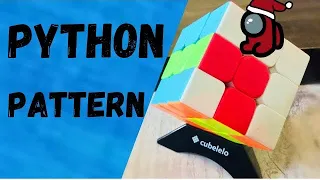 python pattern in Rubik s cube in Hindi Rubik s cube viral pattern cube