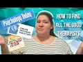 How to Find a Therapist