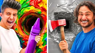 1000 Layers Of Crayon VS Duct Tape | Full Movie