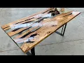 Lagu COME HO FATTO un tavolo in resina epossidica. Making a modern epoxy table