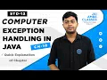 EXCEPTION HANDLING IN JAVA STD-12 COMPUTER CHAPTER-10 By Niraj Valeja Jai Ambe Classes