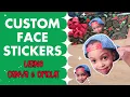 Custom Face Stickers Using Canva and Cricut EASY 5 MINUTE TUTORIAL