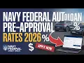 How to Apply for a Navy Federal Auto Loan Pre-Approval Online Rates 2026