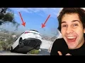 MY TESLA FLEW OFF THE GROUND