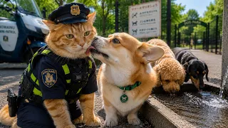 Mama Cat Trims Fur on the Farm and Makes Tiger Hat For Kittens At Home🐾🎩🐯 Police Ginger