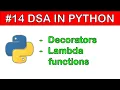 DSA in Python Decorators in Python Lambda Function Pro Developing Champs
