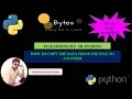 File Handling in Python How to Copy TEXT IMAGE from one File to Another