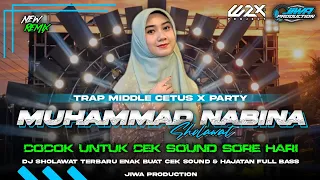dj sholawat muhammad nabina style trap x party full bass cocok untuk cek sound sore hari