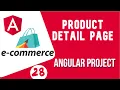 Angular project tutorial Product Details Page Angular E-commerce Project