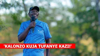 'KALONZO KUJA TUFANYE KAZI WACHA KUDANGANYWA NA GACHAGUA!' President Ruto tells Kalonzo in Kitui🔥