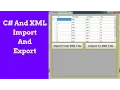 C - How To Import and Export Data From XML File In C with source code