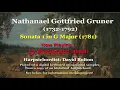 Nathanael Gottfried Gruner (1732-1792): Sonata in G Major (1781)