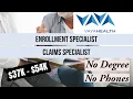 Work From Home with Vaya Health No Degree NO PHONES Entry Level APPLY TODAY Remote Jobs
