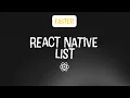 React Native List